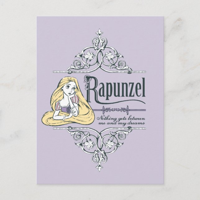 Carte Postale Rapunzel | Rien entre moi et mes rêves (Devant)