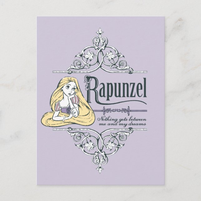 Carte Postale Rapunzel | Rien entre moi et mes rêves (Devant)
