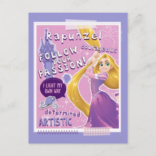 Carte Postale Rapunzel - Suivez votre passion