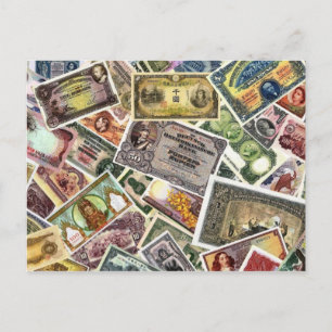CARTE POSTALE RARE WORLD BANKNOTES