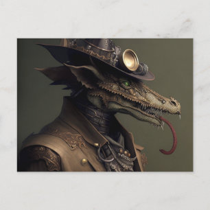 Carte Postale Rascal Steampunk Dragon