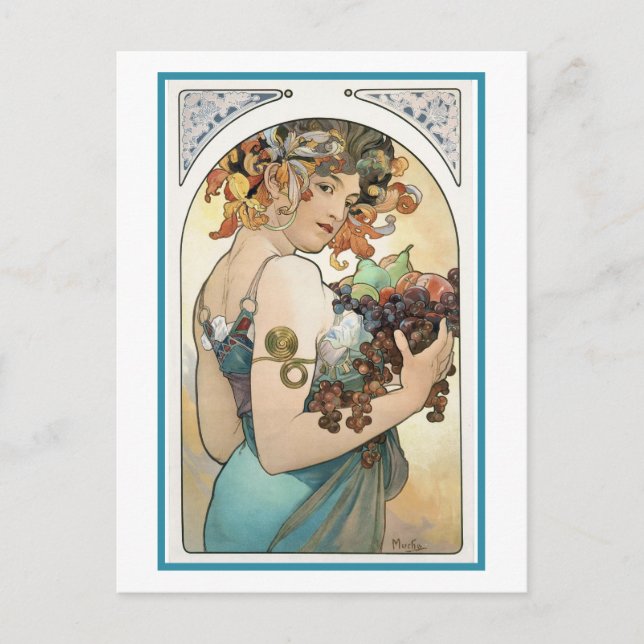 Carte postale - Rassembler les fruits (Devant)