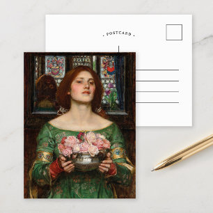 Carte Postale Rassembler Ye Rosebuds   John William Waterhouse