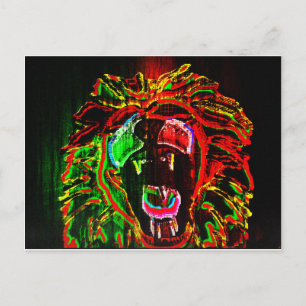 Carte postale Rasta Lion