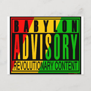 Carte Postale RASTA reggae