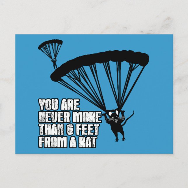Carte Postale Rat drôle (Devant)