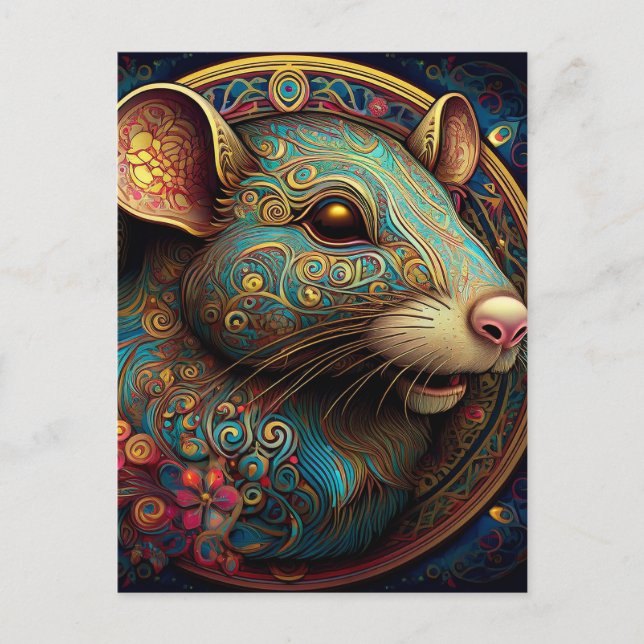 Carte Postale rat IA (Devant)