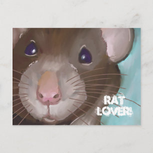 Carte postale Rat Lover