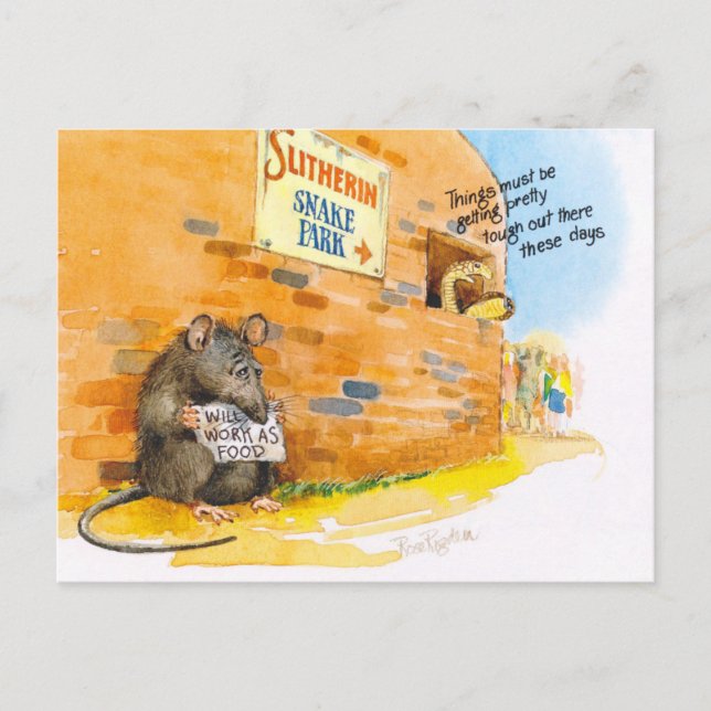 Carte Postale rat pauvre (Devant)
