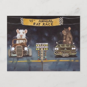 Carte Postale Rat Race