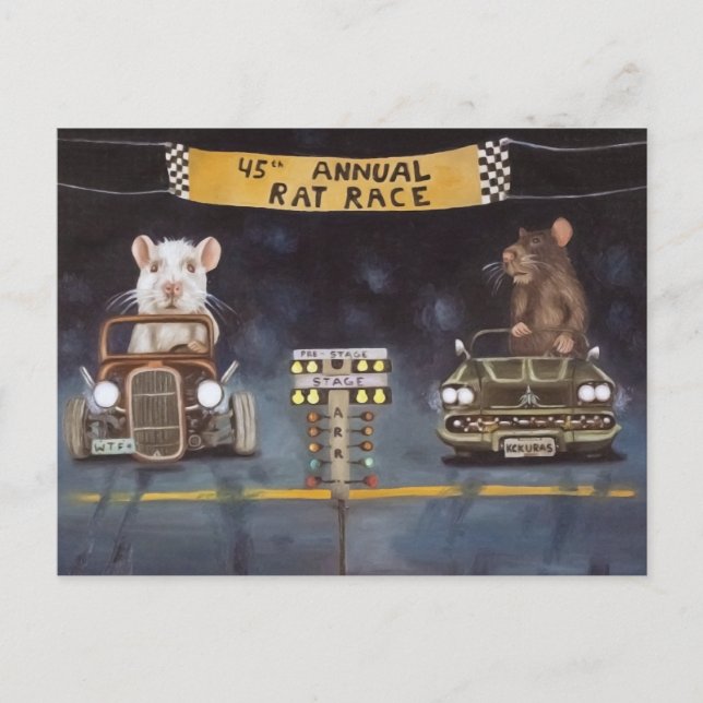 Carte Postale Rat Race (Devant)