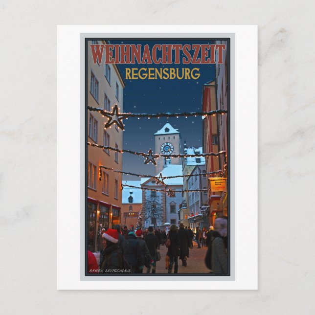 Carte Postale Ratisbonne Altes Rathaus (Devant)