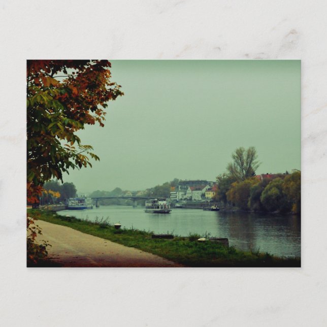Carte Postale Ratisbonne Donau River, Allemagne (Devant)