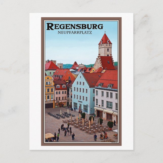 Carte Postale Ratisbonne - Neupfarrplatz (Devant)