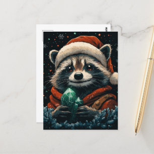 Carte Postale Raton de Noël adorable