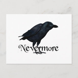 Carte Postale Raven 3D Nevermore