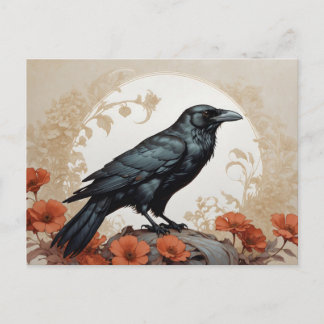 Carte Postale Raven Art