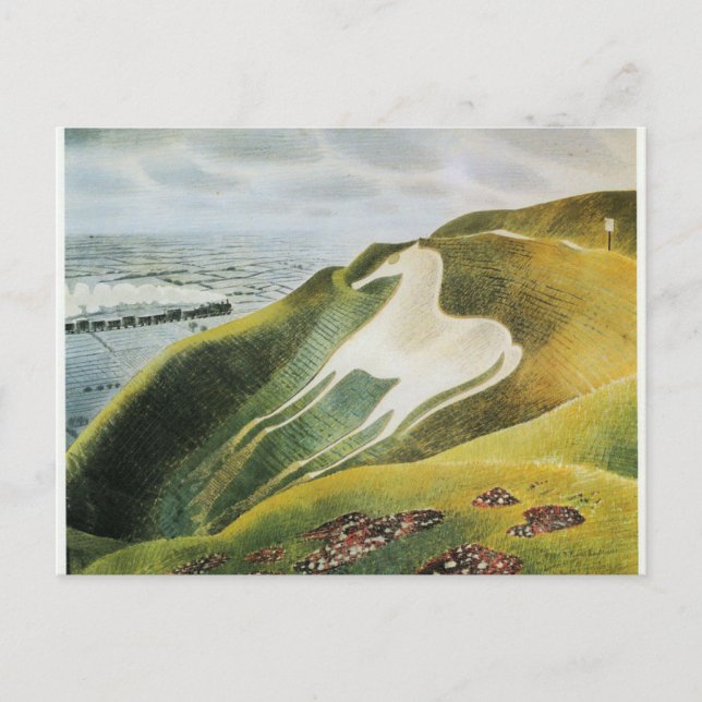 Carte Postale Ravilier - Le Westbury Horse, art (Devant)
