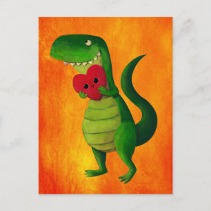 Carte Postale RAWR Dinosaur Amour