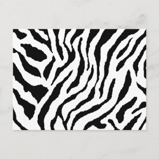 Carte postale rayée zèbre