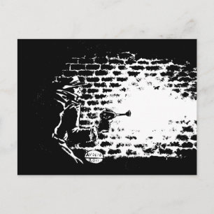 Carte postale Raygun Noir, oeuvre de Michael Avoli