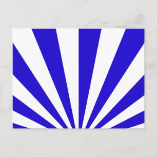 Carte Postale Rayons bleus et blancs