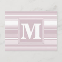 Rayures rose quartz monogramme
