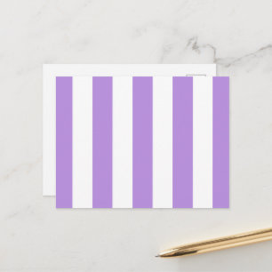 Carte Postale Rayures violettes, rayures blanches, motif rayé