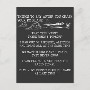 Carte Postale RC Avion pilote Aviation Hobby Amateur d'avion