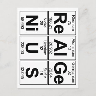 Carte Postale Re-Al-Ge-Ni-U-S (vrai génie) - Complet