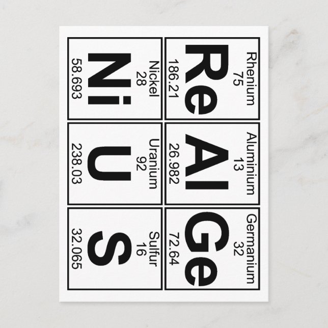 Carte Postale Re-Al-Ge-Ni-U-S (vrai génie) - Complet (Devant)