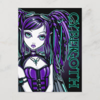Carte postale Reagan Cyber Goth Radioactive Fairy 