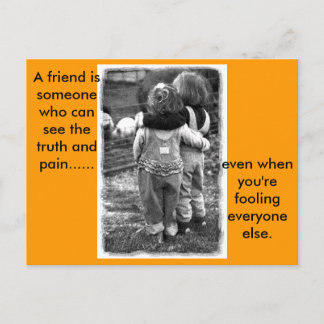 Carte Postale real_friends, Un ami..