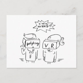Carte Postale Réalité virtuelle, 01