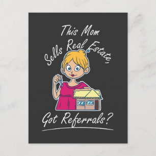Carte Postale Realtor - Cette Maman Vend Immobilier