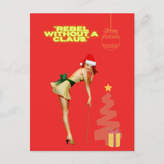 Carte Postale Rebel sans claus (Devant)