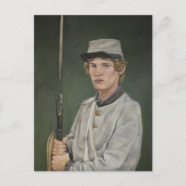 Carte postale Rebel Soldat de guerre civile Portra (Devant)