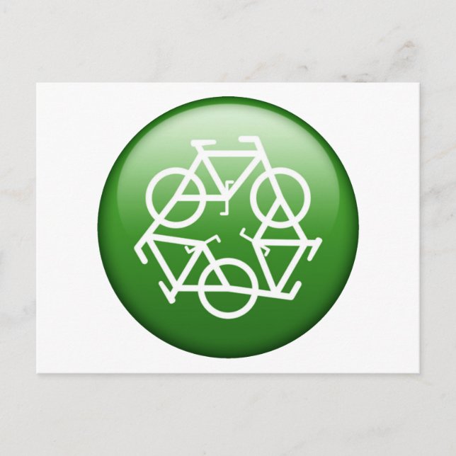 Carte Postale ReBicycle Green (Devant)