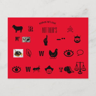 Carte postale Rebus Puzzle