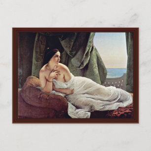 Carte Postale Recenser Odalisque Par Hayez Francesco