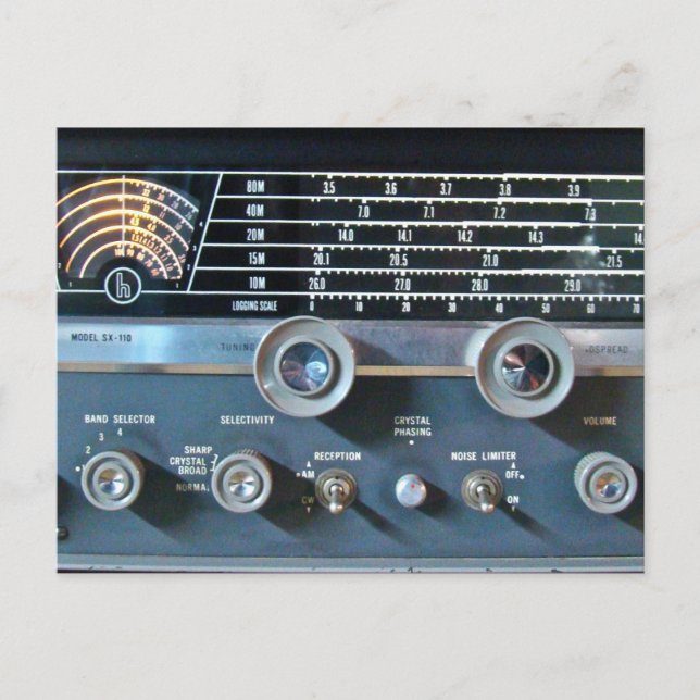 Carte postale Récepteur radio à ondes courtes (Devant)