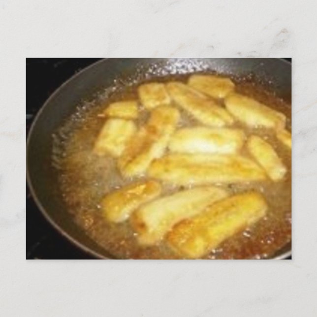 Carte Postale Recette Banana Foster (Devant)