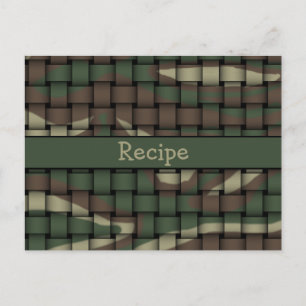Carte Postale Recette Camouflage du chasseur