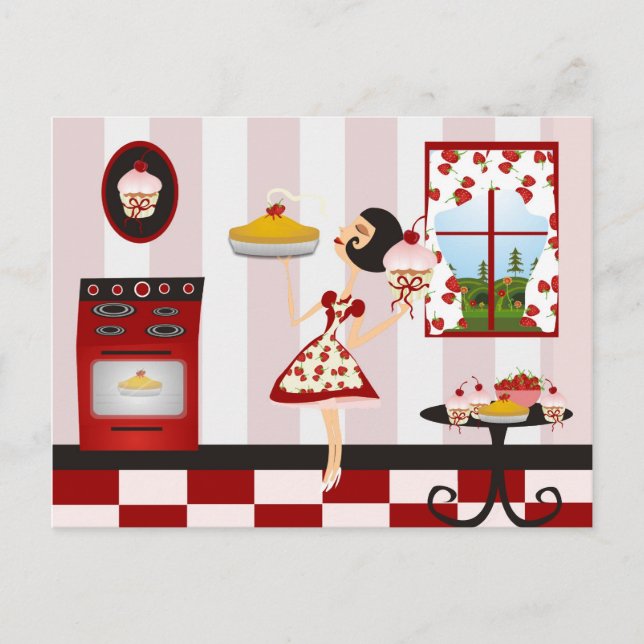 Carte Postale Recette Cuisine de retour (Devant)