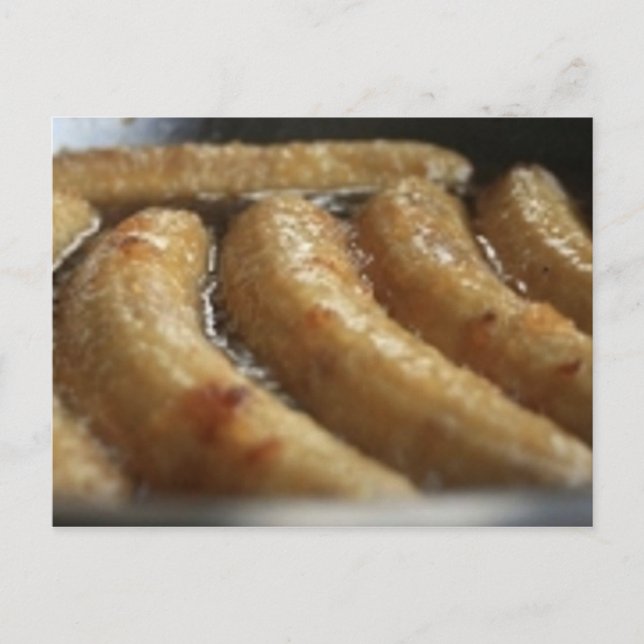 Carte Postale Recette de bananes cuites (Devant)