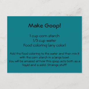 Carte postale Recette de commande