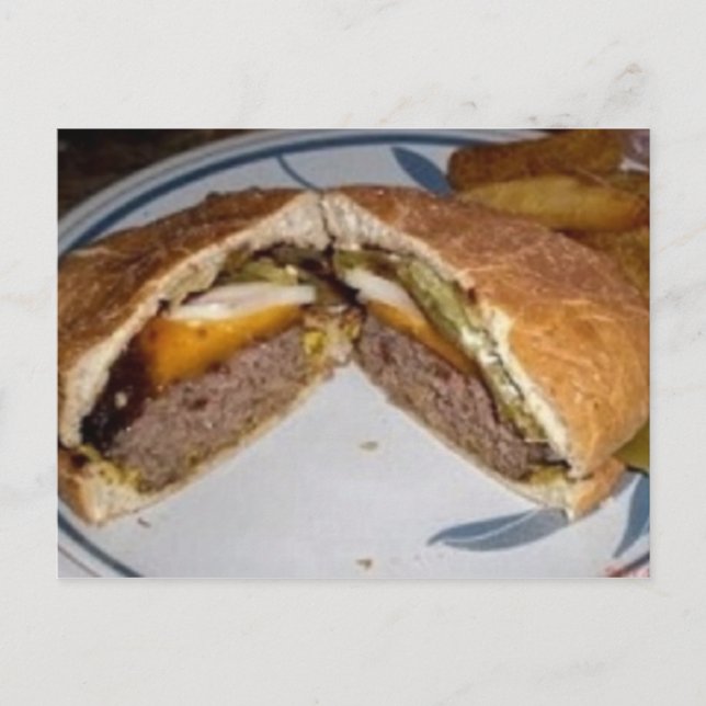 Carte Postale Recette de hamburgers soudés à la bière (Devant)
