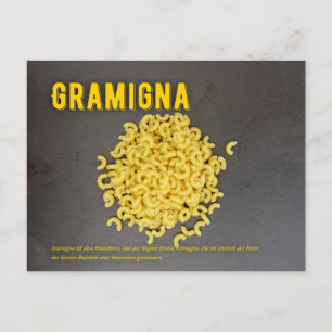 Carte Postale Recette du restaurant italien de Gramigna