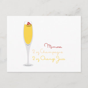 Carte Postale Recette Mimosa