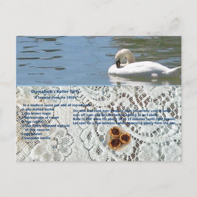 Carte postale Recette Panier Beurre (Devant)